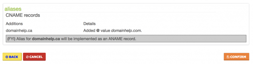 ANAME - Root Domain Alias
