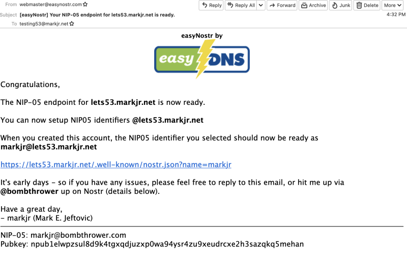 easyNostr: Setup your NIP-05 ID under your own domain